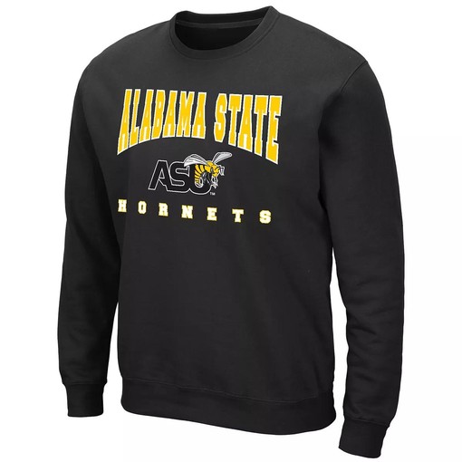 Colosseum Alabama State Hornets Fleece Sweatshirt Hoodie and Shirt Gifts for NCAA Fans