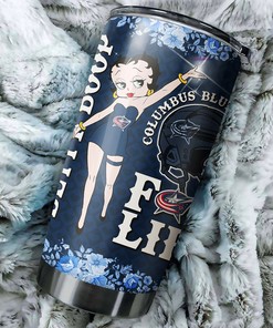 Columbus Blue Jackets NHL Tumbler Betty Boop NHL Tumbler Design for Fans, Perfect for Any Occasion with Tumbler Ideas