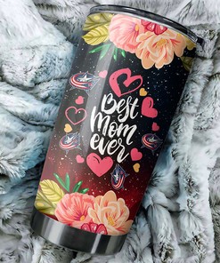Columbus Blue Jackets NHL Tumbler - Cool Flower Tumbler for Hockey Moms with Sporting Design - G Fanatics