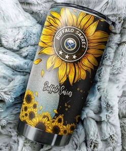 Columbus Blue Jackets NHL Tumbler with Sunflower Design - Perfect for Fans