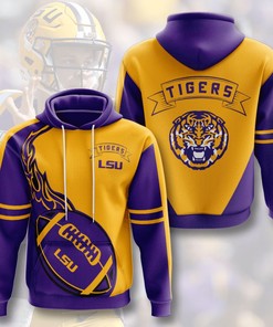 Comfortable and Stylish Lsu Tigers All Over Print Hoodie