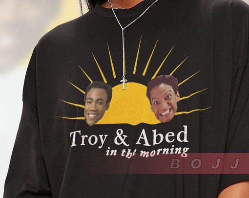 Community Troy and Abed In The Morning Vintage Shirt for Movie Fans - Image 2