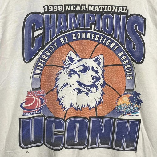 Connecticut Huskies 1999 NCAA Champions Vintage Style Shirt - T-Shirt Sweatshirt Hoodie Full Size Gifts for NCAA Fans - Image 2