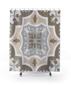 Contemporary 71 x 71 inch Shower Curtain - Sleek College Dorm Decor