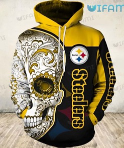 Cool 3D Hoodie with Skull Floral Pattern All Over Print Design for San Francisco 49ers Fans