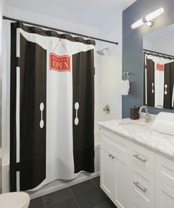 Cool Door Printed Shower Curtain - Add a Quirky Touch to Your Bath