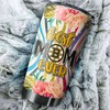 Cool Flower Boston Bruins NHL Tumbler - Best Mom Ever Personalized Drink Container - Tumbler Ideas