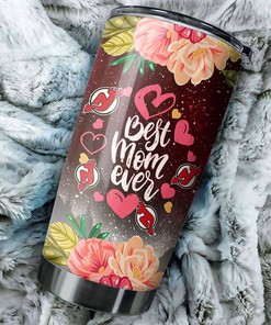 Cool Flower New Jersey Devils NHL Tumbler - Best Mom Ever Personalized Drink Container - Mom Tumbler Ideas