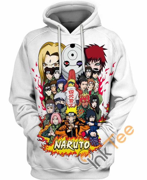 Cool Naruto Ninjas All Over Print Hoodie 3D with Vibrant Colors