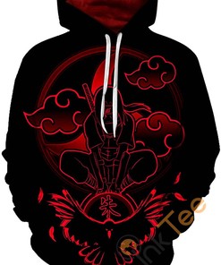 Cool Naruto Print Pullover Front Pocket Sport Hoodie All Over Print 3D with Striking Artwork