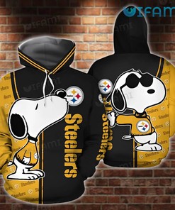 Cool Snoopy Black Gold - Steelers All Over Print Hoodie with Urban Design