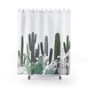 Cool Southwest Style Desert Cactus Plants Shower Curtain
