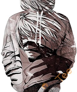 Cool Tokyo Ghoul Print Pullover All-Over Print 3D Hoodie