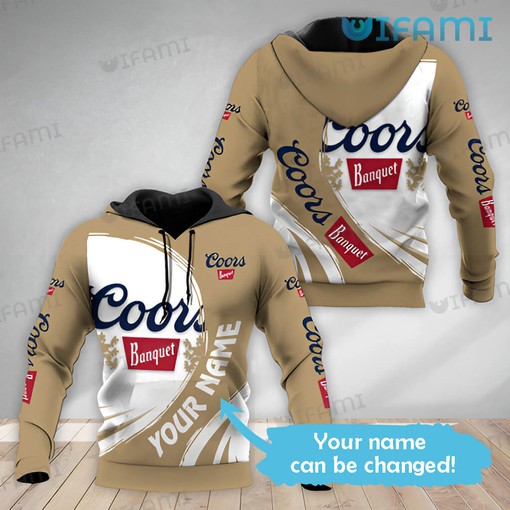 Coors Light Black Grey All Over Print 3D Hoodie for Beer Lovers