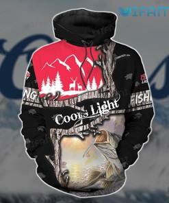 Coors Light Water Splash All Over Print 3D Hoodie for Beer Lovers