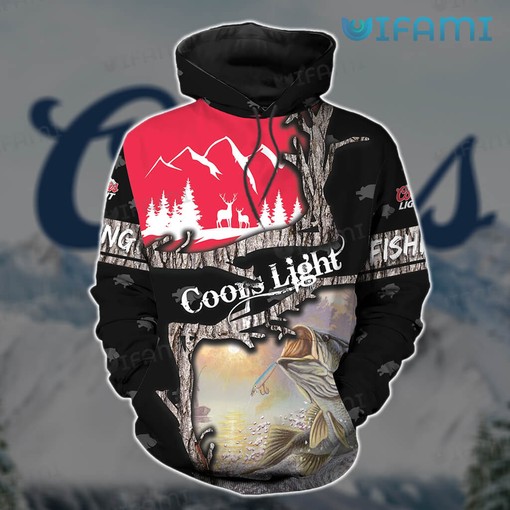 Coors Light Water Splash All Over Print 3D Hoodie for Beer Lovers