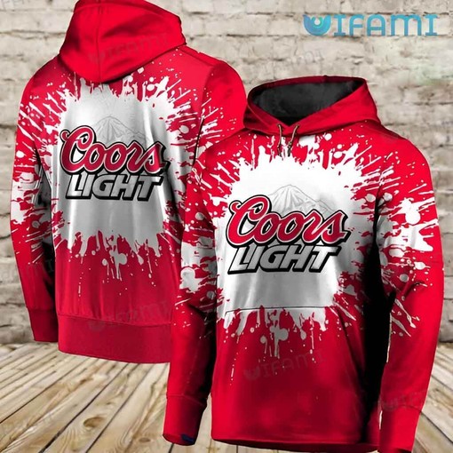 Coors Paint Splash All Over Print 3D Hoodie for Beer Lovers