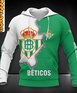 Coosur Real Betis All Over Print 3D Hoodie for Spanish Football Fans