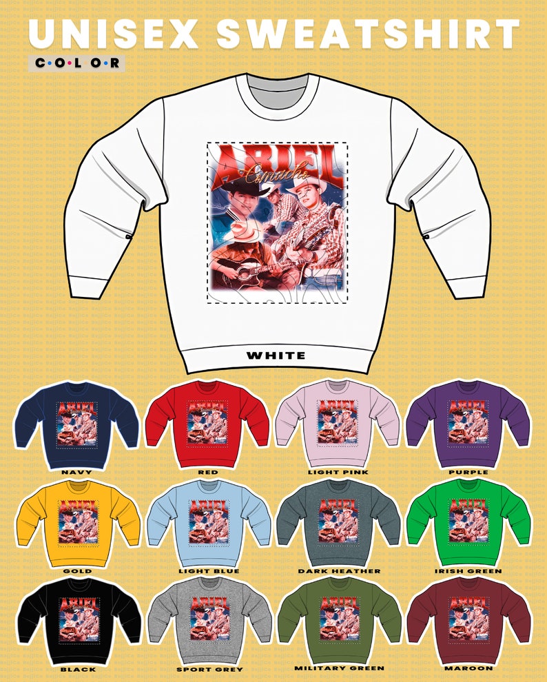 Corridos Mexican Camacho Sweatshirt, Valentin Elizalde Homage Tee, Vintage Movie Shirts for Men - Image 3