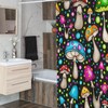 Cottagecore Retro Mushroom Shower Curtain, Mushroom Bathroom Accessory for a Quirky Bathroom Decor