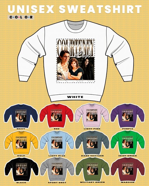 Courteney Cox Sweatshirt - Classic Movie T-Shirts for Men with Retro Style and Friends Cast - Image 3