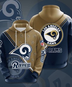 Cozy All Over Print Hoodie for Women - Los Angeles Rams Football