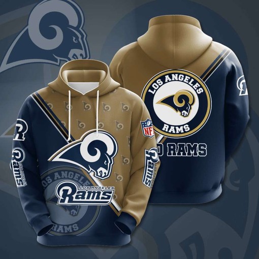Cozy All Over Print Hoodie for Women - Los Angeles Rams Football