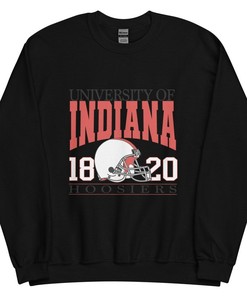 Cozy Indiana College Unisex Sweatshirt for NCAA Fans - Stay Warm in Your State University Colors