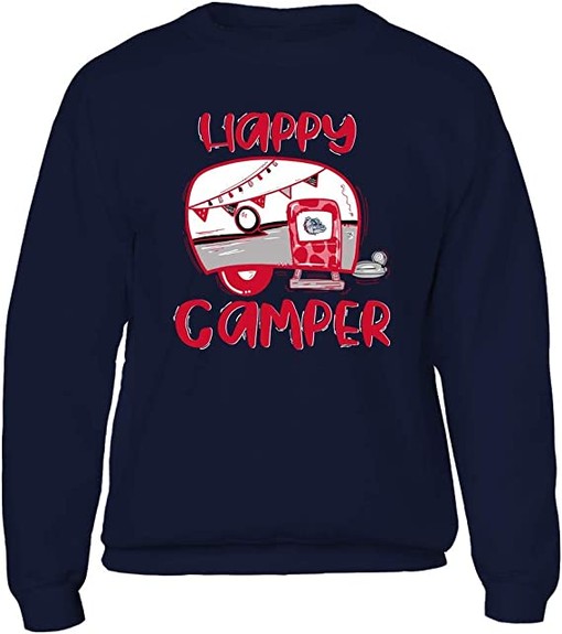 Crazy Lady Longsleeve Vintage Style Bulldogs Shirt - Cool Shirt for Female Gonzaga University Fans