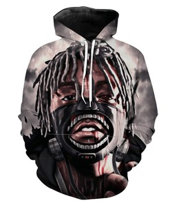Cross-Over Hoodie - 3D Print of Juice Wrld x Tokyo Ghoul Collaboration