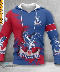 Crystal Palace FC All Over Print 3D Hoodie for Premier League Fans