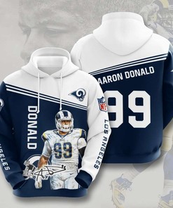 Custom 3D Hoodie - Perfect for Game Day - Los Angeles Rams