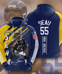 Custom All Over Print Hoodie for Los Angeles Chargers Fans