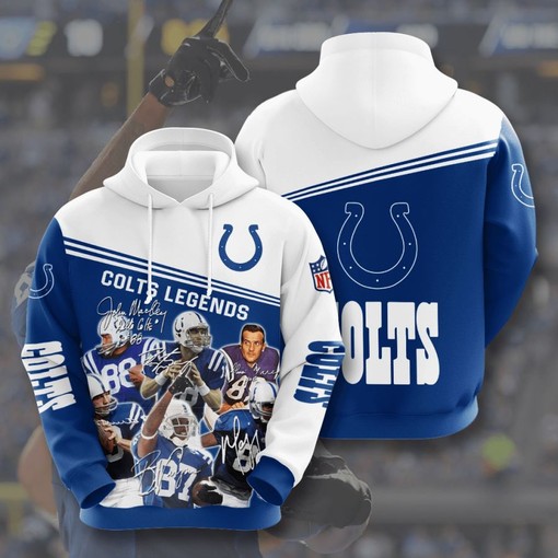 Custom All Over Print Indianapolis Colts Sport 3D Hoodie 1 with Custom Design