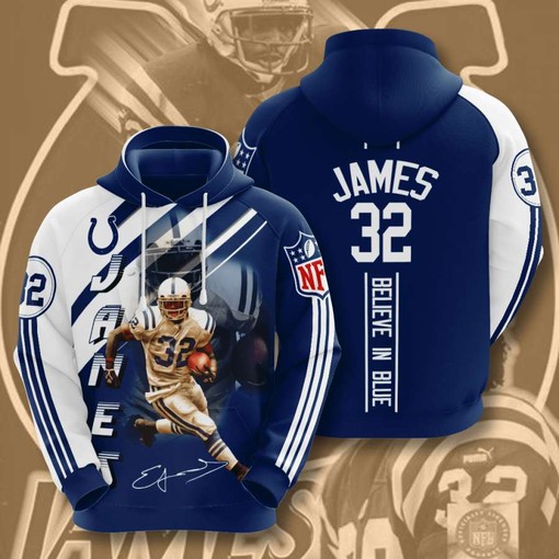 Custom All Over Print Indianapolis Colts Sport 3D Hoodie 2 with Unique Design