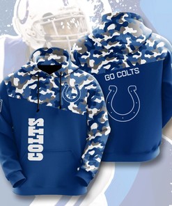 Custom All Over Print Indianapolis Colts Sport 3D Hoodie 4 with Team Spirit and Design