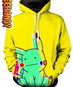 Custom All Over Print Pikachu Unisex 3D Hoodie with Personalized Design