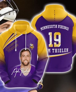 Custom Design All Over Print 3D Hoodie for Minnesota Vikings Fans