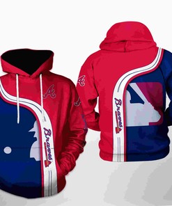 Custom Design Available - Men's All Over Print 3D Hoodie for Atlanta Braves Fans