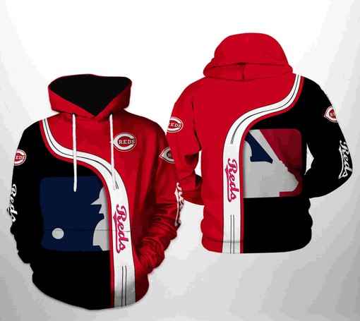 Custom Design Available - Men's All Over Print 3D Hoodie for Cincinnati Reds Fans