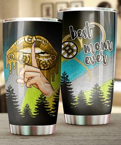 Custom Design Best Mom Ever Boston Bruins NHL Tumbler, Perfect Tumbler Gift for NHL Fans