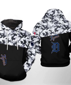 Custom Detroit Tigers All Over Print 3D Hoodie Zipper - Custom 3D Hoodies