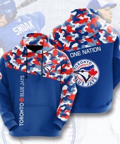 Custom Hoodie with 3D Print of Toronto Blue Jays - Great for Fans