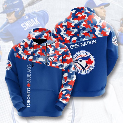 Custom Hoodie with 3D Print of Toronto Blue Jays - Great for Fans