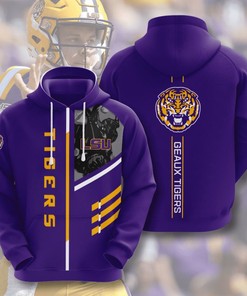 Custom Hoodie with Unique 3D Graphic Design for Lsu Tigers Fans