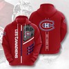 Custom Montreal Canadiens All Over Print Hoodie 3D with Premium Quality Material