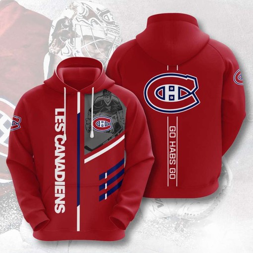 Custom Montreal Canadiens All Over Print Hoodie 3D with Premium Quality Material