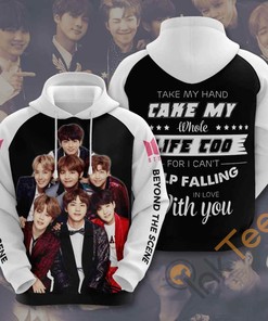 Custom Music Kpop Bts All Over Print Hoodie with 3D Effect