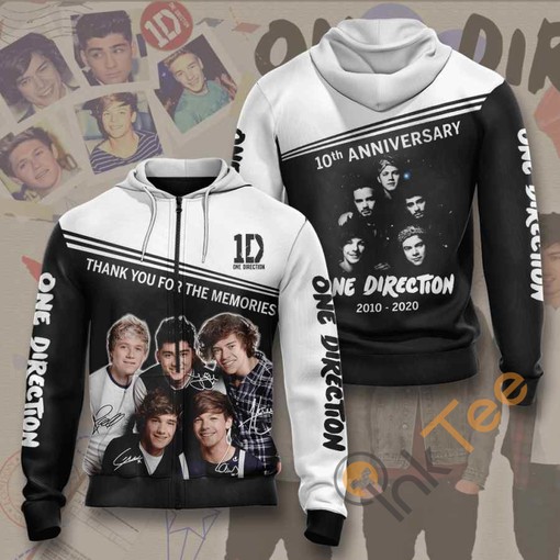 Custom Music One Direction All Over Print 3D Hoodie for True Fans