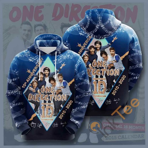 Custom Music One Direction All Over Print 3D Sport Hoodie for USA Fans